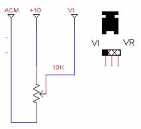 Falownik Huanyang sterowanie analogowe diagram