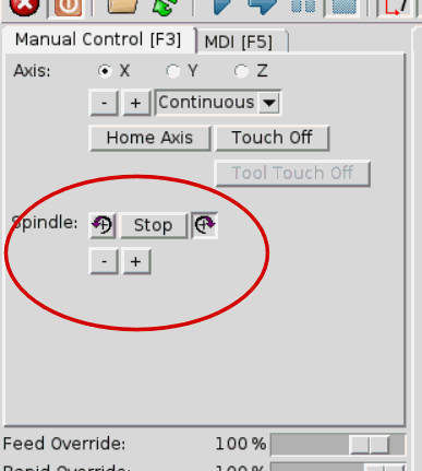 Manual spindle Manual spindle